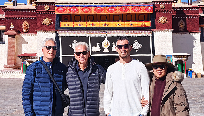 Family visiting Samye Monastery in Shannan Tibet