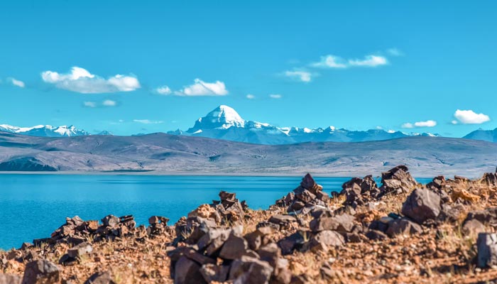 Mt. Kailash and Lake Manasarovar in Ngari, Tibet