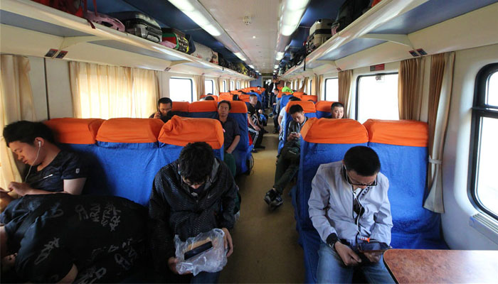 Tibet train hard seat