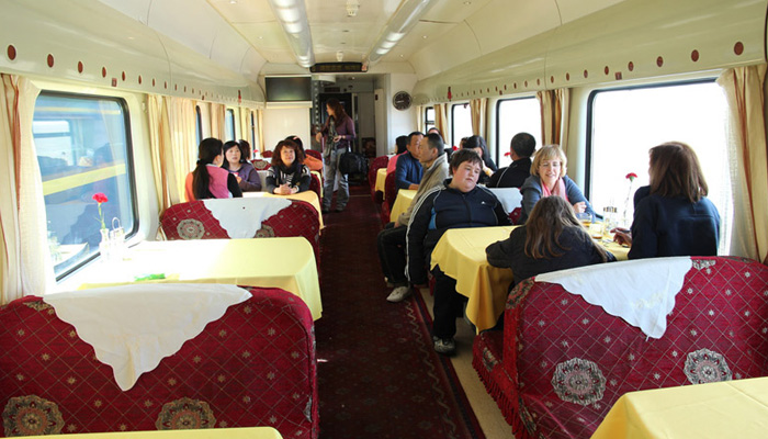 Most of the food can be brought on the train