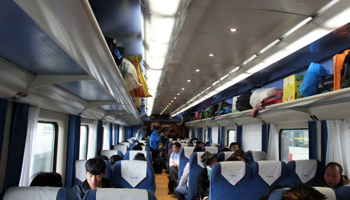 Tibet train hard seat
