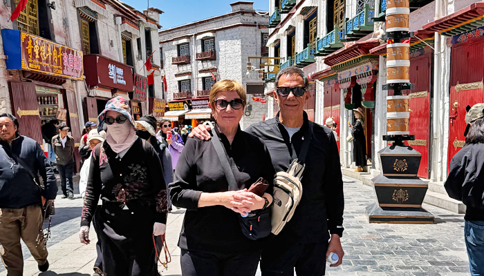 Barkhor Street kora around Jokhang Temple in Lhasa