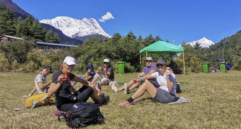Rest during Trekking in Tibet