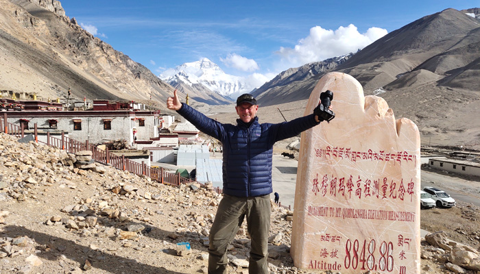 Mount Everest from Rongbuk Monastery