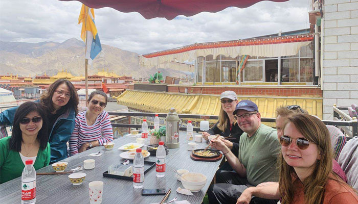 Dining in Lhasa