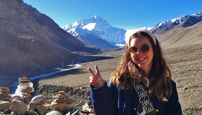 Mount Everest views in October