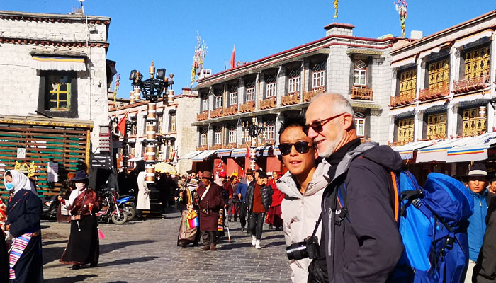 Barkhor Street in Tibet