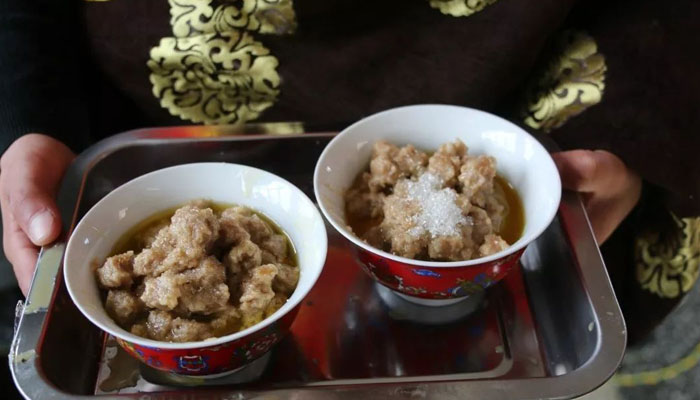 Tibetan Dough Soup with Yak Butter