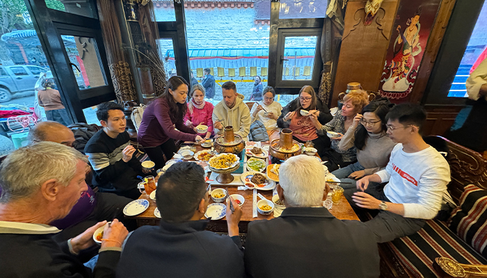 Taste traditional Tibetan food