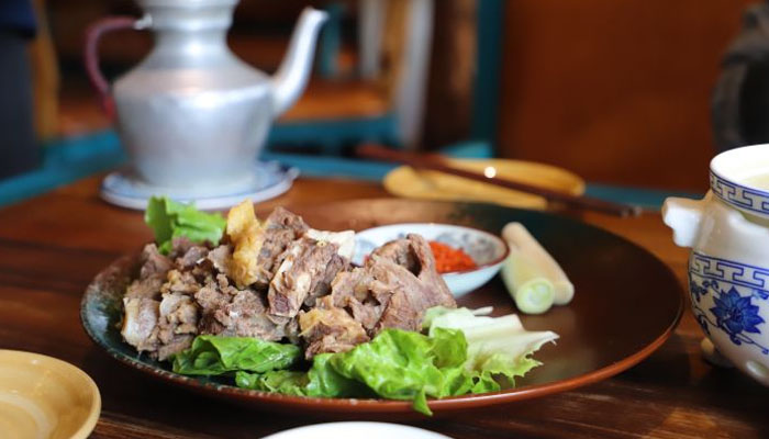 Tibetan Traditional Boiled Yak Meat