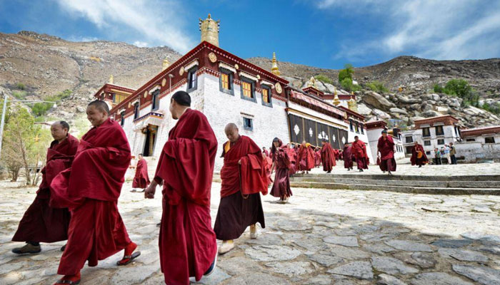 Tibetan Monks in Drepung Monastery