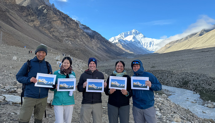Enjoy summit view of Mount Everest Enjoy summit view of Mount Everest