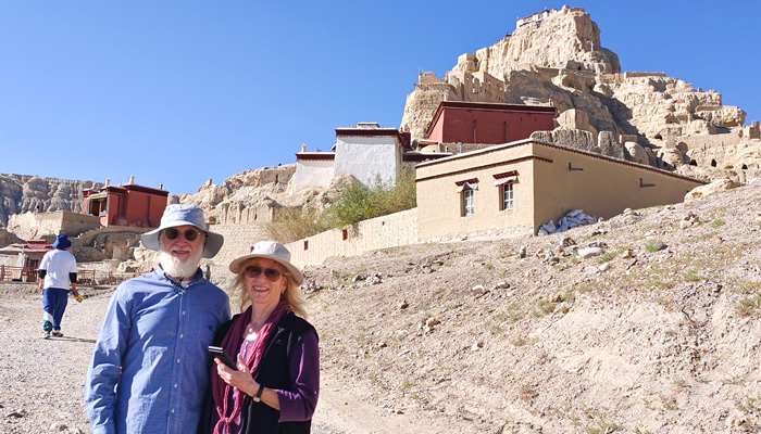 Our seniors traveler visit Gurge Kingdom in Tibet