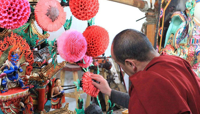 Tibetan butter sculptures