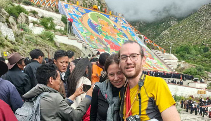 Unveiling of Thangka Paintings at Drepung Monastery