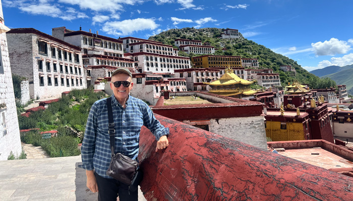 Our guest visit Ganden Monastery