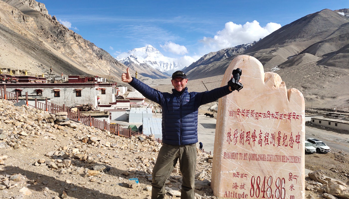 visit Mount Everest at Rongbuk Monastery