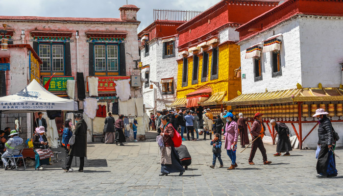 Barkhor Street in Lhasa