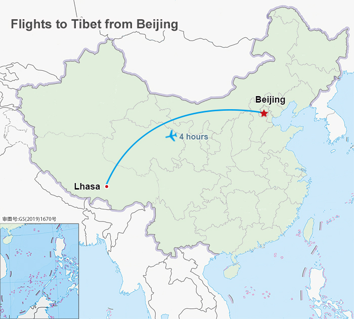 Flights to Tibet from Beijing