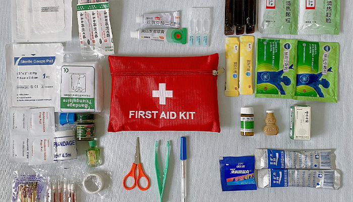 Bring your first aid kit