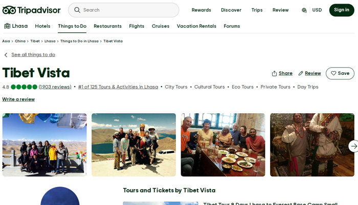 Check reviews about our travel agency in TripAdvisor