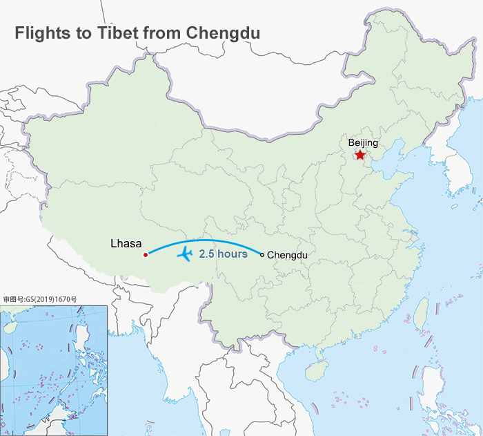Flights to Tibet from Chengdu