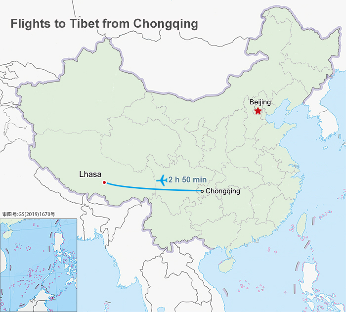 Flights to Tibet from Chongqing