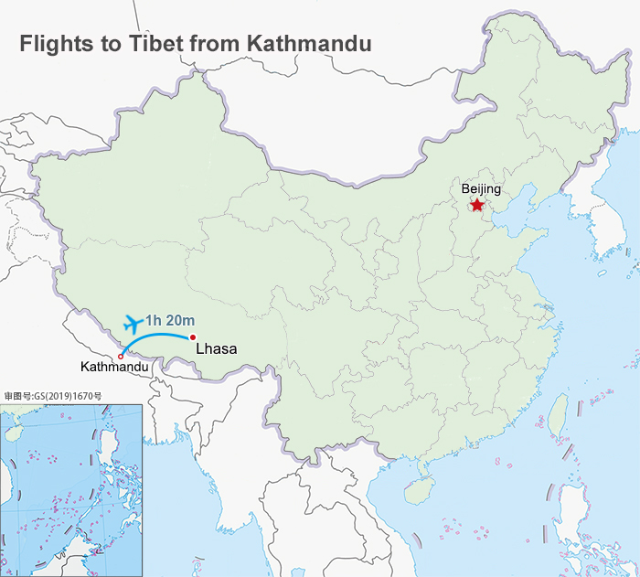 Flights to Tibet from Kathmandu