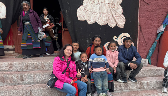 Photo with Local Tibetans