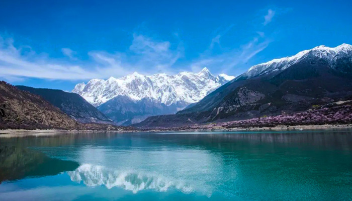 Mount Namche Barwa in winter