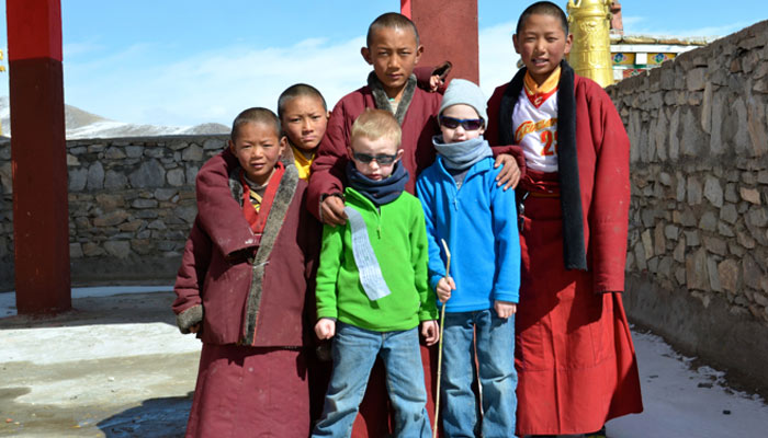 Foreign Kids in Tibet